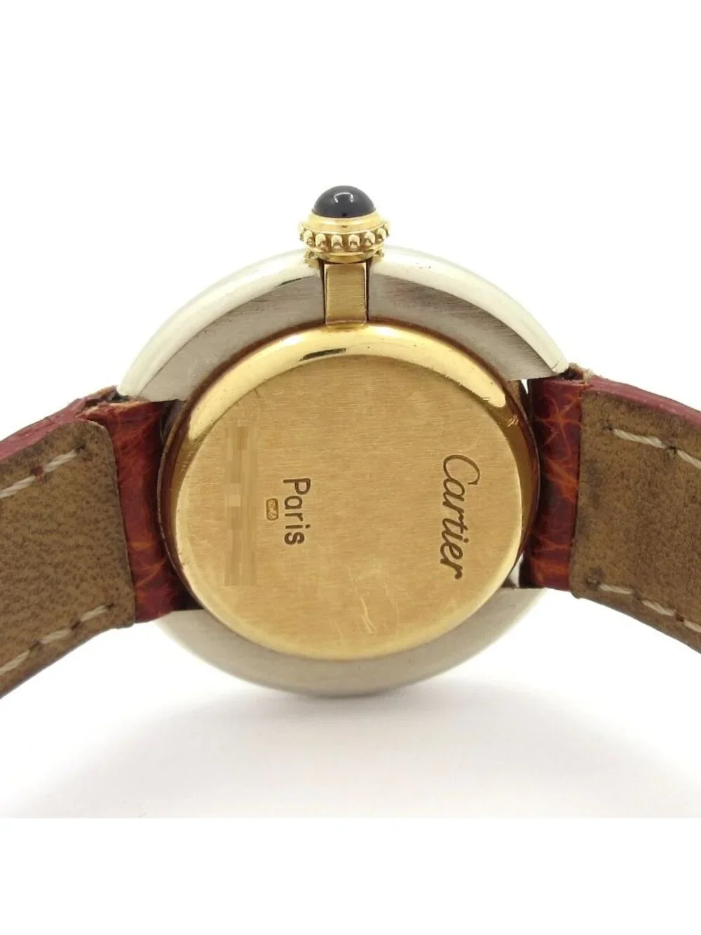 Cartier Watch Vendome Line 18k White Gold 18k Yellow External
